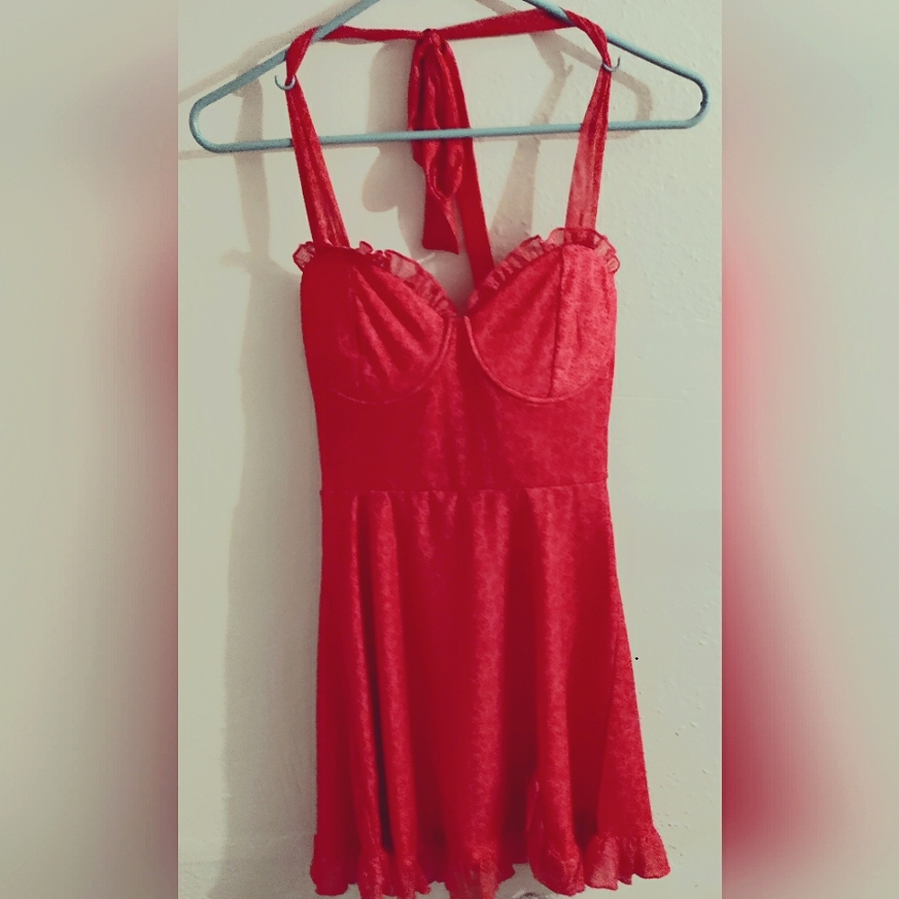 Pink Windsor Summer Halter Dress